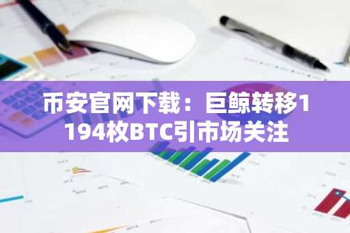 币安官网下载：巨鲸转移1194枚BTC引市场关注