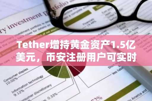 Tether增持黄金资产1.5亿美元，币安注册用户可实时追踪XAUT行情