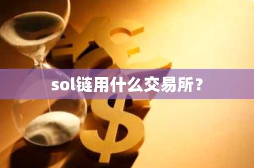 sol链用什么交易所？