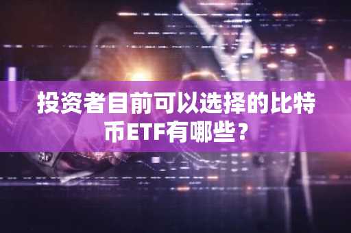 投资者目前可以选择的比特币ETF有哪些?
