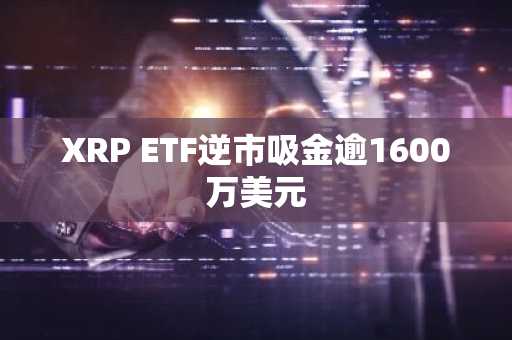 XRP ETF逆市吸金逾1600万美元