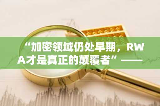 “加密领域仍处早期，RWA才是真正的颠覆者”——Plume Network创始人克里斯·英