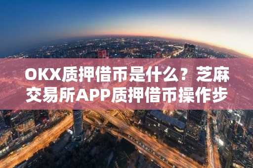 OKX质押借币是什么？芝麻交易所APP质押借币操作步骤教程
