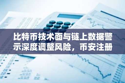 比特币技术面与链上数据警示深度调整风险，币安注册用户可实时追踪行情