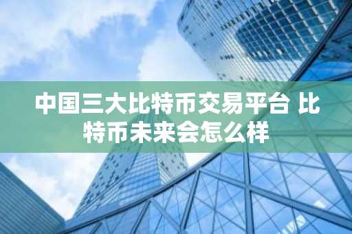 中国三大比特币交易平台 比特币未来会怎么样