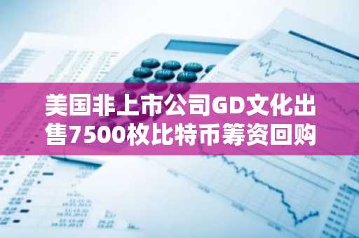 美国非上市公司GD文化出售7500枚比特币筹资回购股票