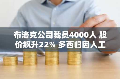 布洛克公司裁员4000人 股价飙升22% 多西归因人工智能转型