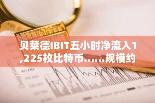 贝莱德IBIT五小时净流入1,225枚比特币……规模约达8,392万美元