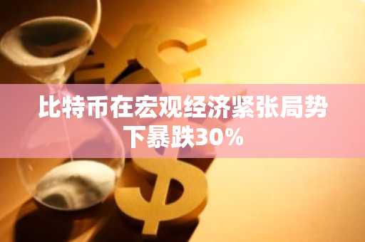 比特币在宏观经济紧张局势下暴跌30%