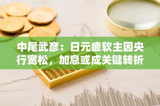 中尾武彦：日元疲软主因央行宽松，加息或成关键转折点