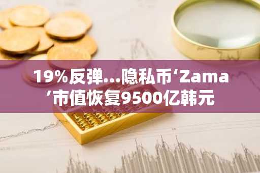 19%反弹…隐私币‘Zama’市值恢复9500亿韩元