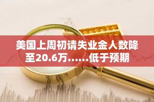 美国上周初请失业金人数降至20.6万……低于预期