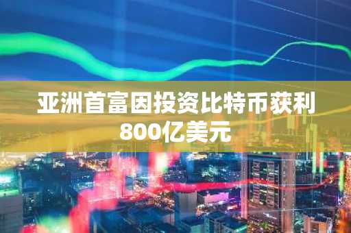 亚洲首富因投资比特币获利800亿美元
