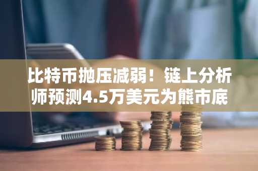 比特币抛压减弱！链上分析师预测4.5万美元为熊市底部