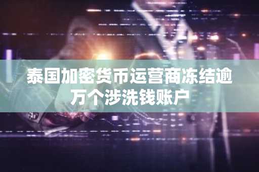 泰国加密货币运营商冻结逾万个涉洗钱账户