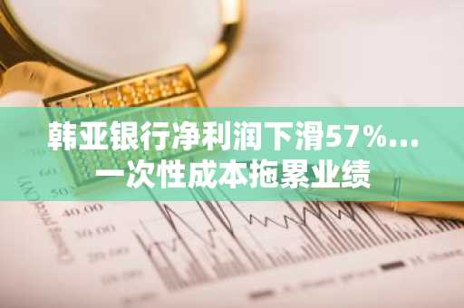 韩亚银行净利润下滑57%…一次性成本拖累业绩