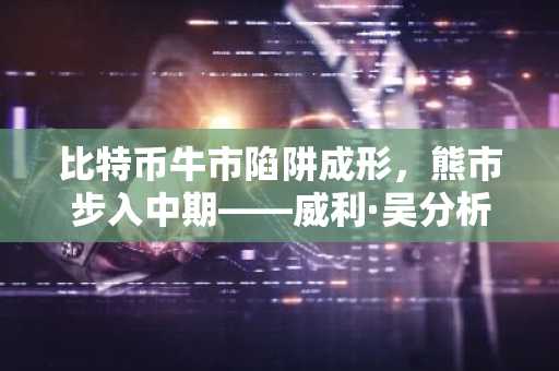 比特币牛市陷阱成形,熊市步入中期——威利·吴分析