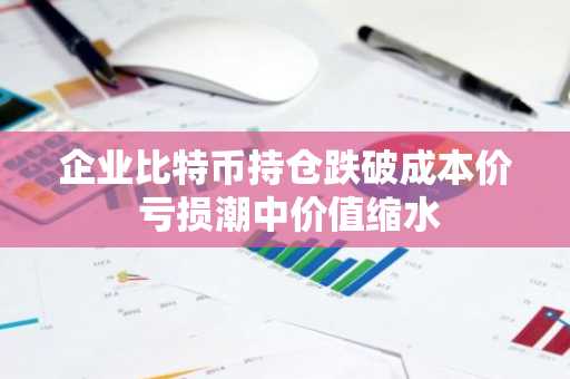 企业比特币持仓跌破成本价 亏损潮中价值缩水
