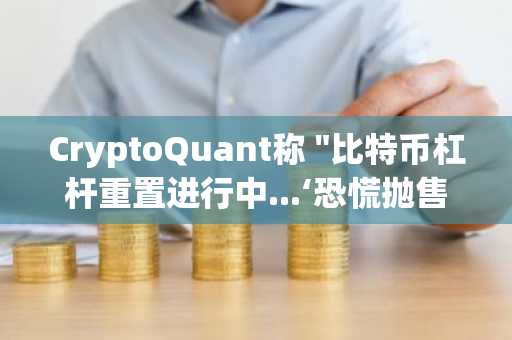 CryptoQuant称 "比特币杠杆重置进行中...‘恐慌抛售’信号尚未明确"
