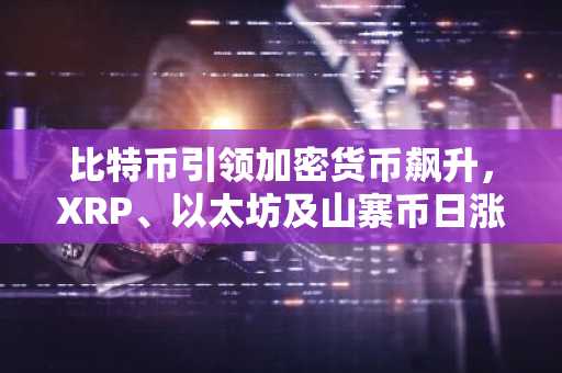 比特币引领加密货币飙升，XRP、以太坊及山寨币日涨幅显著！