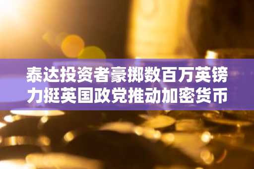 泰达投资者豪掷数百万英镑力挺英国政党推动加密货币政策