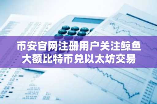 币安官网注册用户关注鲸鱼大额比特币兑以太坊交易