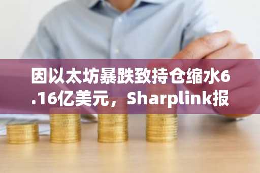 因以太坊暴跌致持仓缩水6.16亿美元，Sharplink报亏73.4亿美元