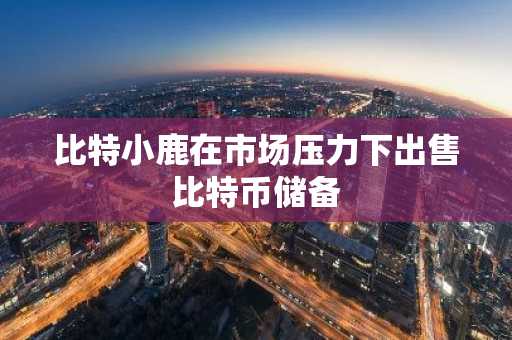 比特小鹿在市场压力下出售比特币储备