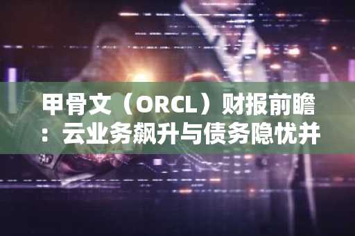 甲骨文（ORCL）财报前瞻：云业务飙升与债务隐忧并存