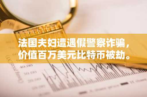 法国夫妇遭遇假警察诈骗，价值百万美元比特币被劫。
