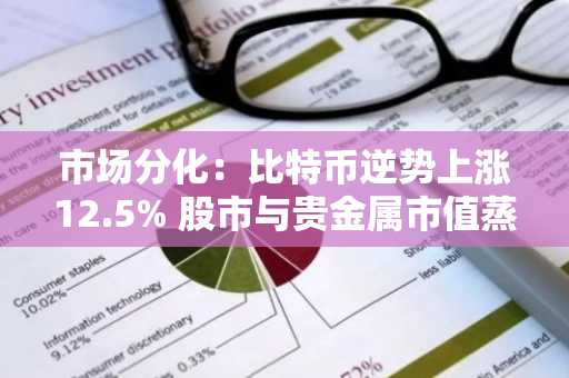 市场分化:比特币逆势上涨12.5% 股市与贵金属市值蒸发万亿