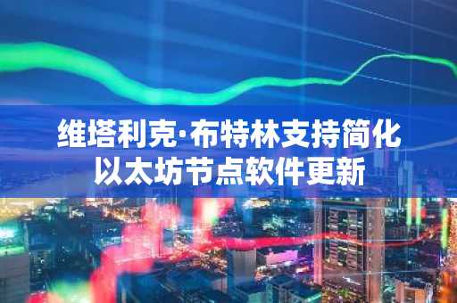 维塔利克·布特林支持简化以太坊节点软件更新