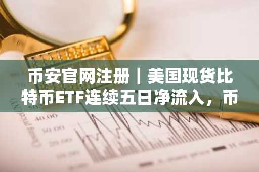 币安官网注册｜美国现货比特币ETF连续五日净流入，币安助你把握链上资金动向