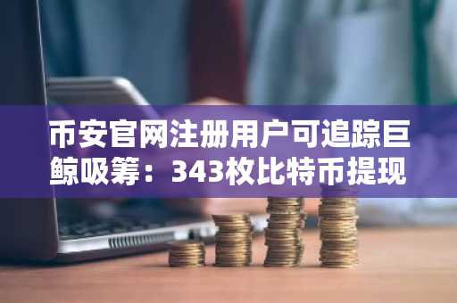 币安官网注册用户可追踪巨鲸吸筹：343枚比特币提现引爆链上警报