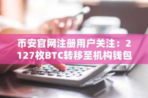 币安官网注册用户关注:2127枚BTC转移至机构钱包,链上动向引市场热议