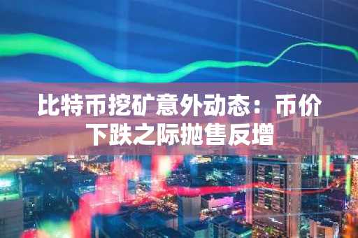 比特币挖矿意外动态：币价下跌之际抛售反增