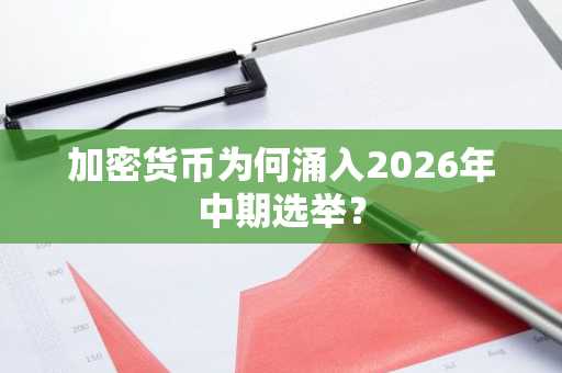 加密货币为何涌入2026年中期选举？