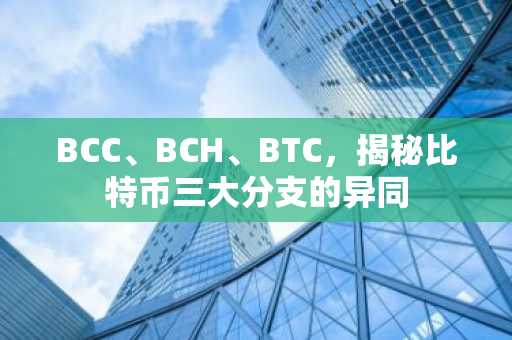 BCC、BCH、BTC，揭秘比特币三大分支的异同