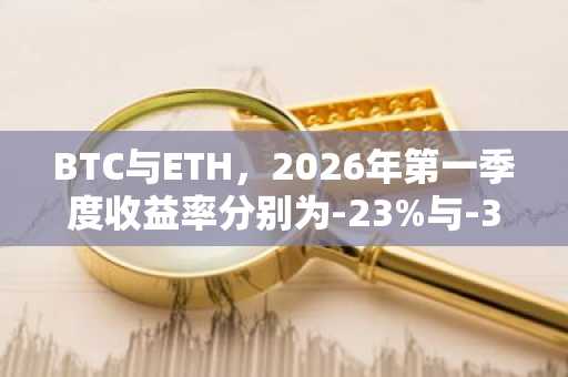 BTC与ETH，2026年第一季度收益率分别为-23%与-32%……创2013年以来第三低迷记录