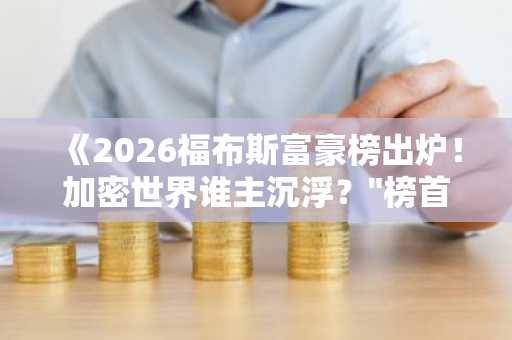 《2026福布斯富豪榜出炉!加密世界谁主沉浮?"榜首之位花落……》