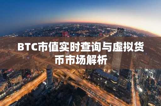 BTC市值实时查询与虚拟货币市场解析