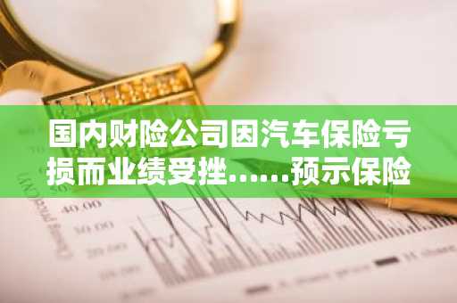 国内财险公司因汽车保险亏损而业绩受挫……预示保险费率或将上调