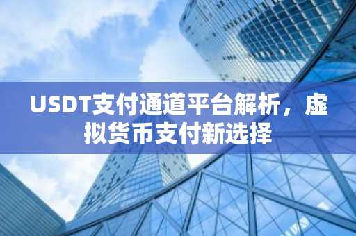 USDT支付通道平台解析，虚拟货币支付新选择