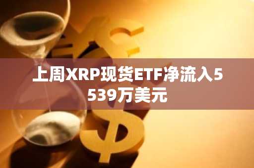 上周XRP现货ETF净流入5539万美元