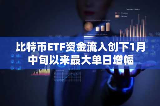 比特币ETF资金流入创下1月中旬以来最大单日增幅